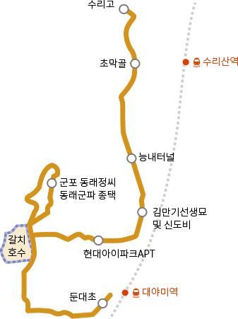 갈치호수길 이미지 - 자세한 설명은 하단 텍스트 참조